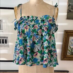 Ganni Multicolor Floral Camisole Top
